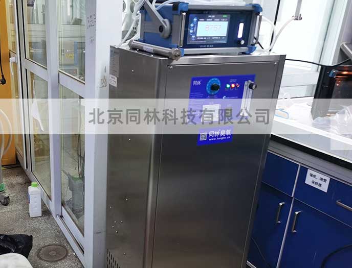 某大學臭氧發生器一體機測試現場